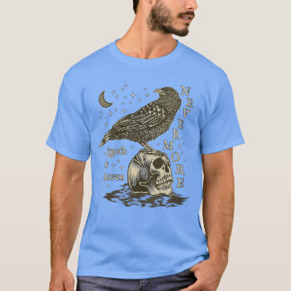 T-shirt Femmes Nevermore Raven Edgar Allan Poe Dark Academ