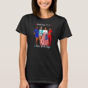 T-shirt Femmes New York City Girls Trip 2021 Black Womens