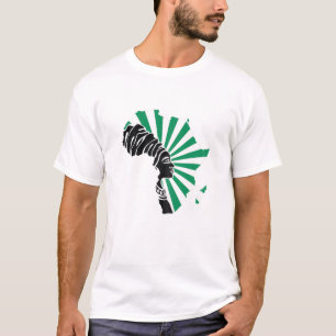 T-shirt Femmes Nigeria Drapeau Nigérian Afrique Carte Ethn
