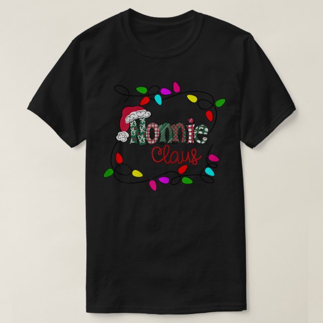 T-shirt FEMMES Noël Personnalisé Nonnie Claus Xmas Li (Design devant)