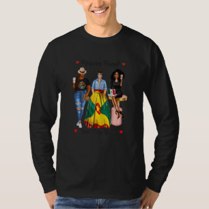 T-shirt Femmes Noir Mexicain Femmes Demi Mexicain Grenade