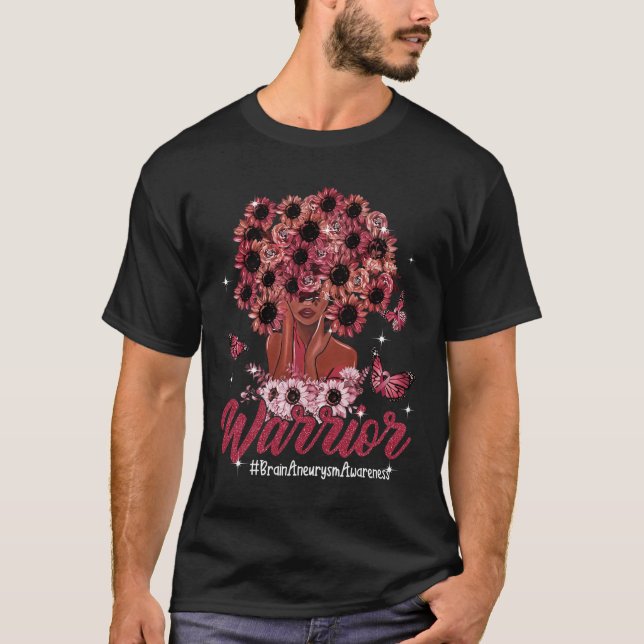 T-shirt Femmes Noires guerrières Tournesol Cheveux Cerveau (Devant)