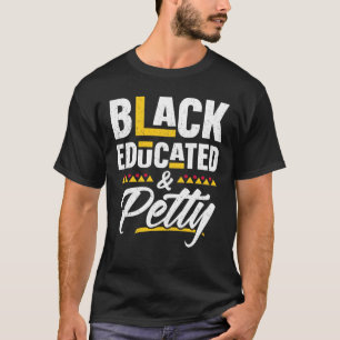 T-shirt Femmes noires instruites et petites noires de mois