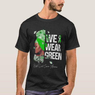 T-shirt Femmes noires Nous portons Bile Verte Cancer de la