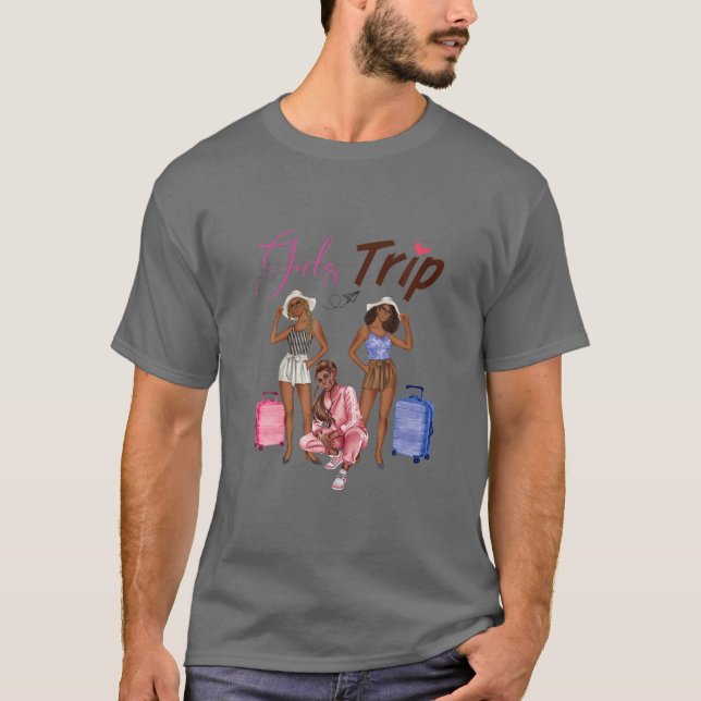 T-shirt Femmes noires Queen Melanin Girls Trip Matching Ge (Devant)