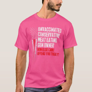 T-shirt Femmes non vaccinées Viande conservatrice mangeant