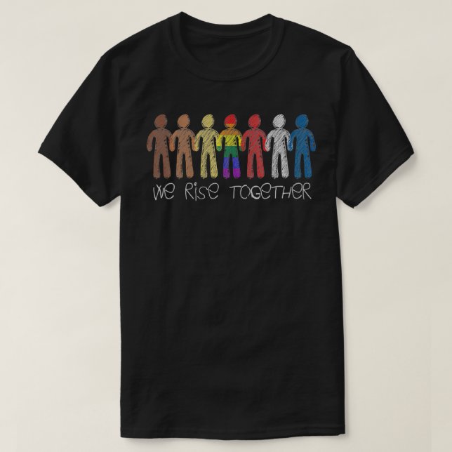 T-shirt Femmes Nous Nous Réunissons Contre Le Racisme (Design devant)