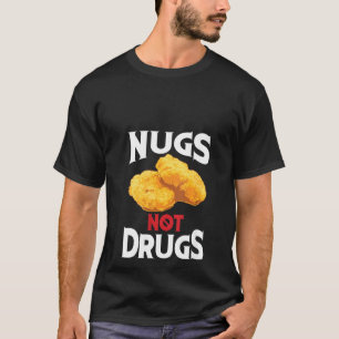 T-shirt FEMMES Nugs Pas Drogues Cool J'Aime Nuggets