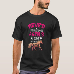T-shirt Femmes N'underestimez Jamais L'amour D'une Fille P