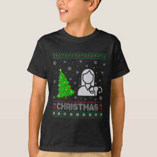 T-shirt FEMMES Ob Infirmière Xmas Arbre Éclairage Noël lai