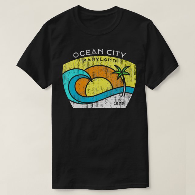 T-shirt Femmes Ocean City Maryland T s Tee OC MD VNeck  (Design devant)