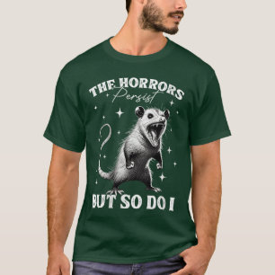 T-shirt Femmes Opossum Furieux Drôle Possumhe Horrors Pers