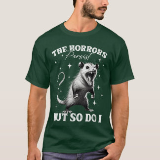 T-shirt Femmes Opossum Furieux Drôle Possumhe Horrors Pers