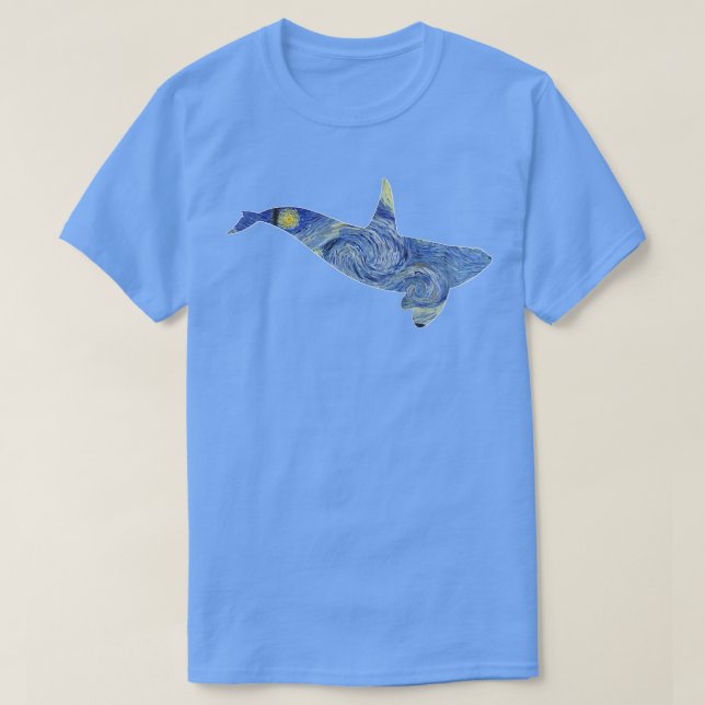 T-shirt Femmes Orca Van Gogh Starry Nuit Art Van Gogh Pai (Design devant)