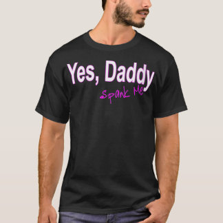 T-shirt Femmes Oui Papa M'A Éclairé Femelles VNeck