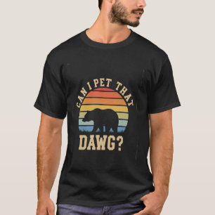 T-shirt Femmes Ours Camping Dawg Randonnée Mème Puis-je Ca