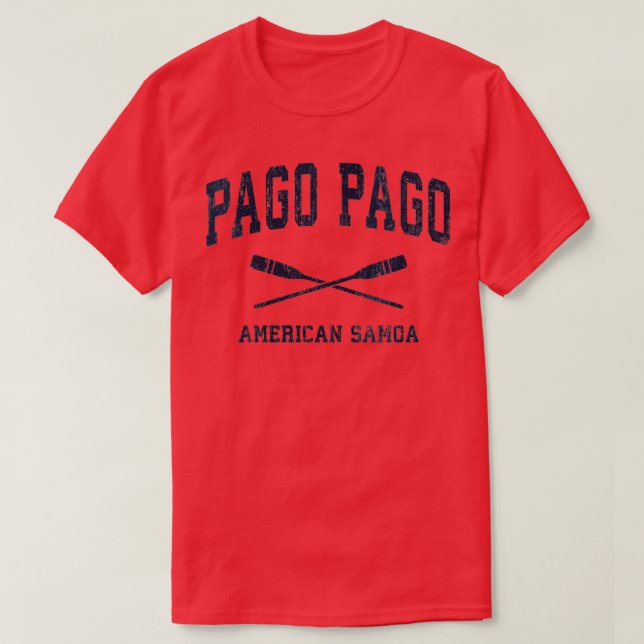 T-shirt Femmes Pago Pago Américain Samoa Vintage Nautique  (Design devant)