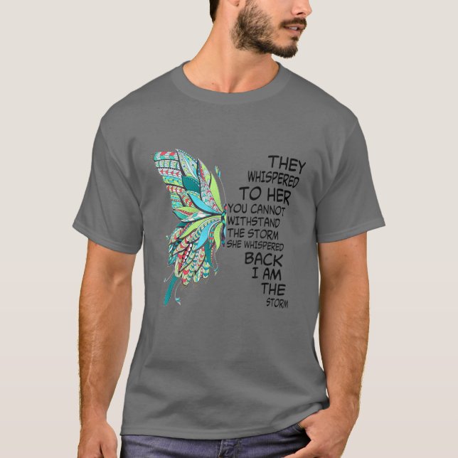 T-shirt Femmes Papillon Hippie Florale Hippy Je Suis La Te (Devant)