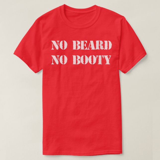 T-shirt Femmes Pas de barbe Pas de butin VNeck (Design devant)