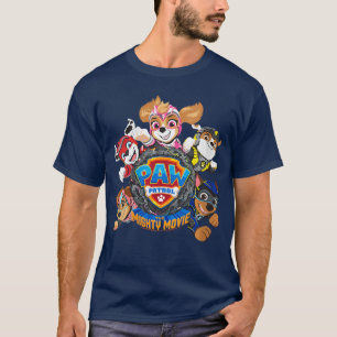 T-shirt Femmes PAW Patrolhe Mighty Movie Flying VNeck vint