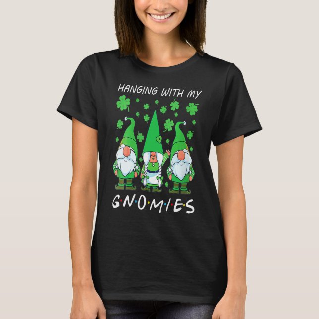 T-shirt FEMMES Pénétrant Avec Des Gnomies Gnome St Patrick (Devant)