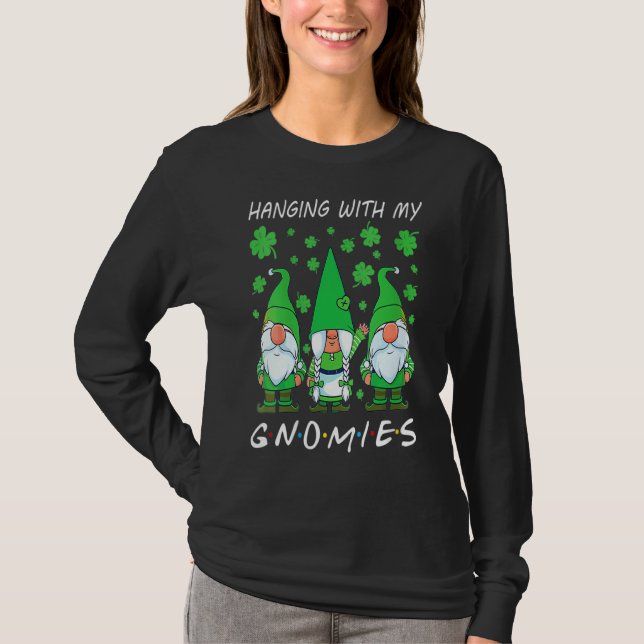 T-shirt FEMMES Pénétrant Avec Des Gnomies Gnome St Patrick (Devant)