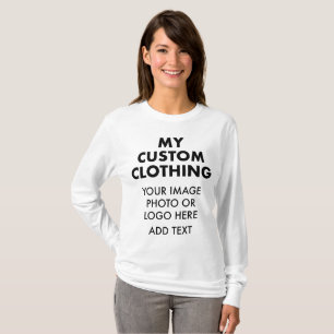 T-SHIRT FEMMES PERSONNALISÉES SUR MESURE DORÉE BLANCHE LON