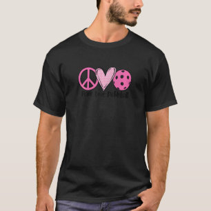 T-shirt Femmes Pickleball Femmes Retraité Paix Aimer Pickl