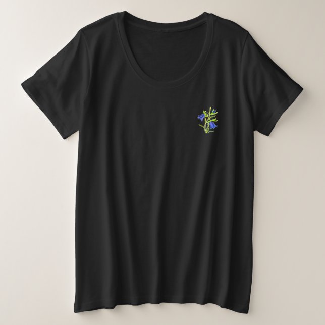 T-shirt femmes plus design de taille de style de f (Design devant)