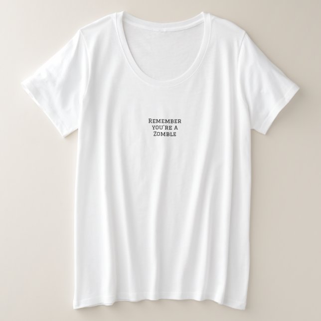 T-shirt femmes plus le style de conception de tail (Design devant)