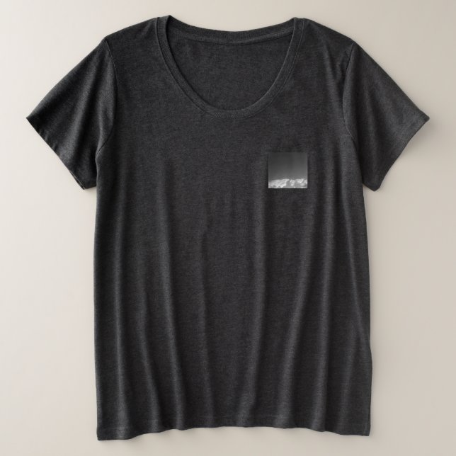 T-shirt femmes plus taille cool éco design (Design devant)