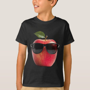 T-shirt Femmes Portant des Sungles Drôle Costume Fruit Gra