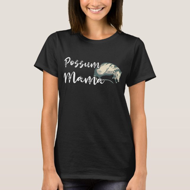 T-shirt Femmes Possum Mama Cute Opossum Maman Marsupials (Devant)