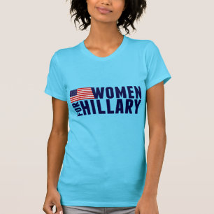 T-shirt Femmes pour le bleu de Hillary