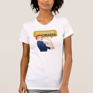 T-shirt Femmes pour Obama Retro