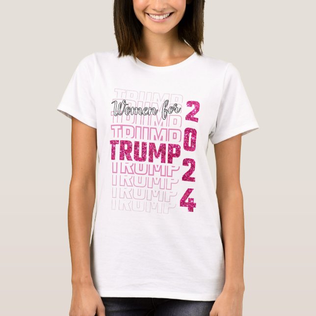 T-shirt femmes pour trump 2024 (Devant)