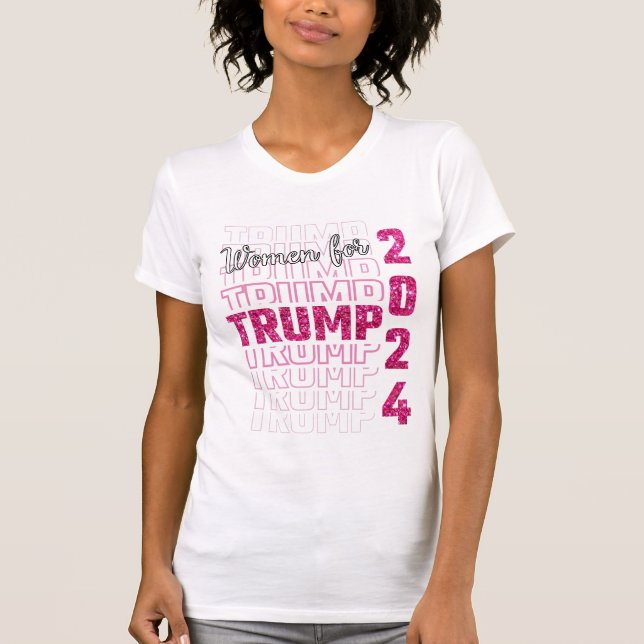 T-shirt Femmes pour Trump 2024 (Devant)