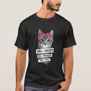 T-shirt Femmes Pro Choicefeminismcats Feminist Pride