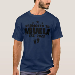 T-shirt Femmes Promues À Abuela 2023 Grand-Mère Espagnole