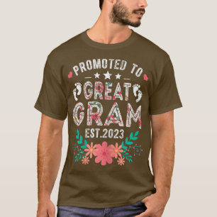 T-shirt Femmes Promues À Grand Gram 2023 Grossesse Drôle