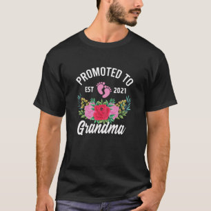 T-shirt Femmes Promues À Grand-Mère Est 2021 Mignonne Nouv