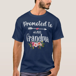 T-shirt Femmes promues à Grandma Est 2023 Femmes Floral F