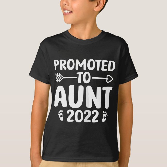 T-shirt Femmes promues à la tante 2022 Première tante (Devant)