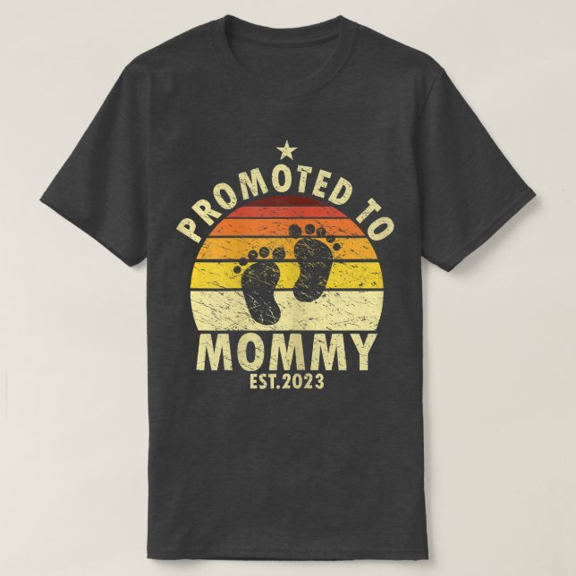 T-shirt Femmes Promues À Mommy 2023 Bientôt Être Mommy 202 (Design devant)