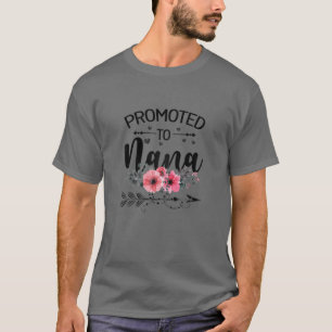 T-shirt Femmes Promues À Nana 2022 Drôle Nouvelle Mère Nan
