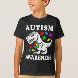 T-shirt Femmes puzzle dinosaure t-rex dinosaure sensibilis