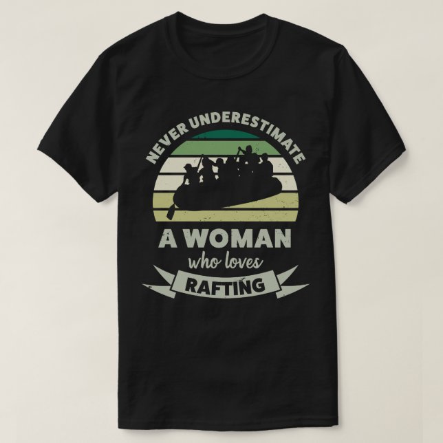 T-shirt Femmes qui aime Rafting Dons Amusants Femme (Design devant)