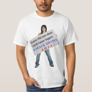 T-shirt Femmes qui s'inquiètent… l'appui Barack Obama