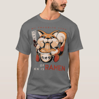 T-shirt Femmes Ramen Chat Kawaii Anime Tee Japonais