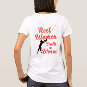T-shirt Femmes Réelles Touchent Le Ver Personnalisez T-Shi